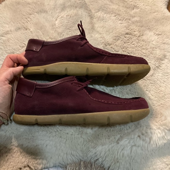 Kalso Earth Shoes Men's size 11.5 Darby Suede Negative Heel Burgundy Sneaker Lac - Picture 6 of 9